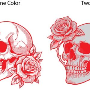 Skull and Roses Art Download